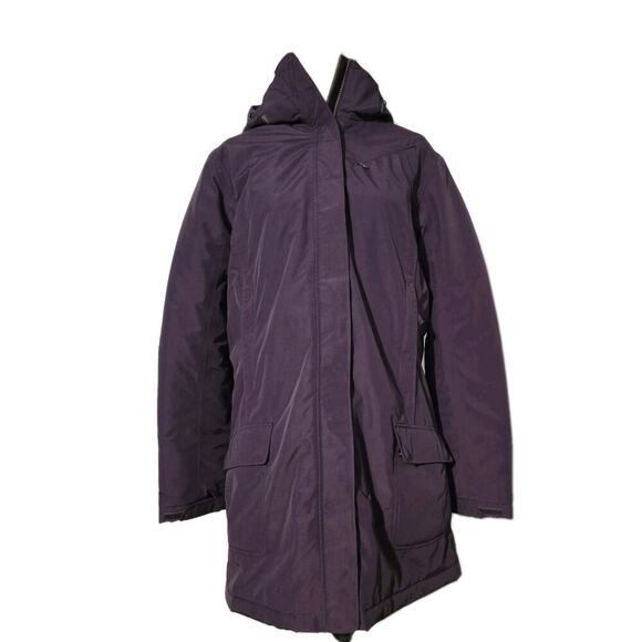 Lands' End Jackets & Blazers - Lands' End Squall Breathable Waterproof Zip Parka Purple Hooded SZ L-Tall/14-16